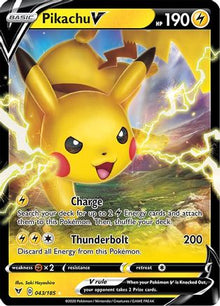 [PKM-R] Pikachu V (043/185) [Sword & Shield: Vivid Voltage]