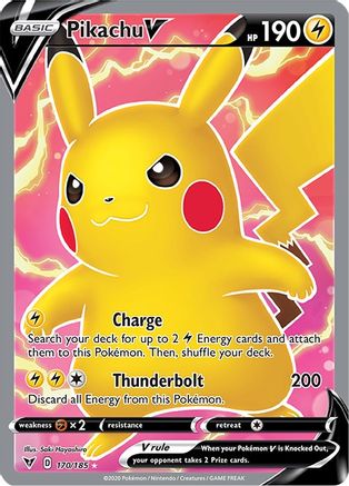 [PKM] Pikachu V (170/185) [Sword & Shield: Vivid Voltage]