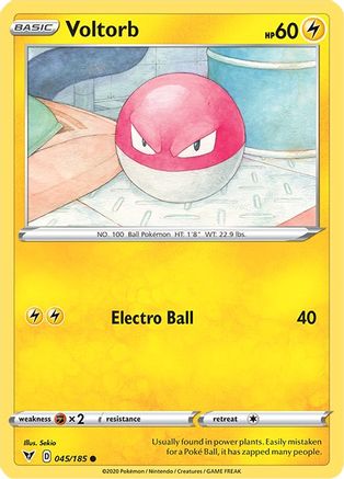 [PKM] Voltorb (045/185) [Sword & Shield: Vivid Voltage]