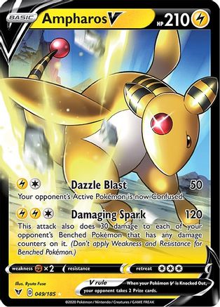 [PKM] Ampharos V (049/185) [Sword & Shield: Vivid Voltage]