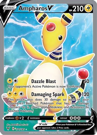 [PKM] Ampharos V (171/185) [Sword & Shield: Vivid Voltage]