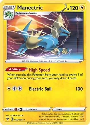 [PKM-R] Manectric (052/185) [Sword & Shield: Vivid Voltage]