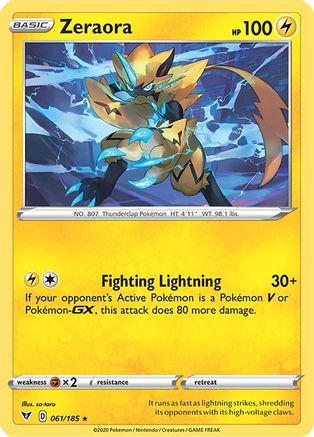 [PKM] Zeraora (061/185) [Sword & Shield: Vivid Voltage]