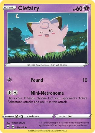 [PKM] Clefairy (063/185) [Sword & Shield: Vivid Voltage]