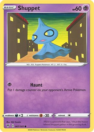 [PKM-C] Shuppet (067/185) [Sword & Shield: Vivid Voltage]
