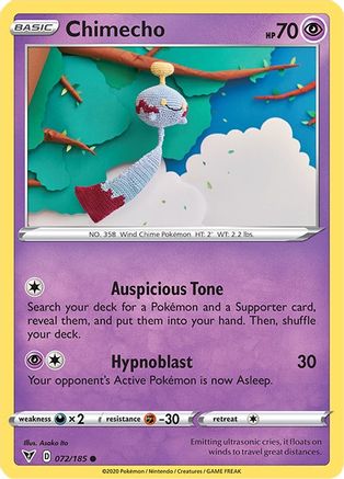 [PKM] Chimecho (072/185) [Sword & Shield: Vivid Voltage]