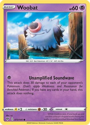 [PKM] Woobat (073/185) [Sword & Shield: Vivid Voltage]