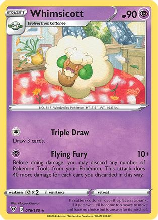 [PKM] Whimsicott (076/185) [Sword & Shield: Vivid Voltage]