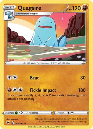 [PKM-R] Quagsire (084/185) [Sword & Shield: Vivid Voltage]