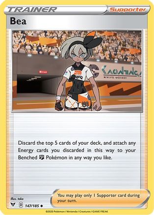 [PKM] Bea (147/185) [Sword & Shield: Vivid Voltage]