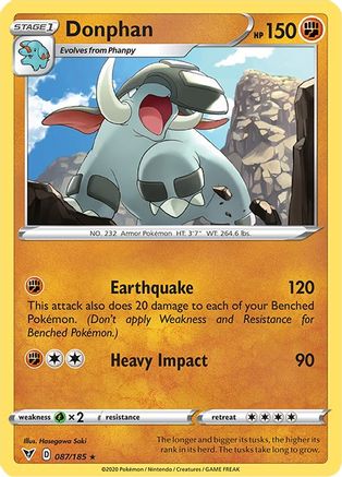 [PKM] Donphan (087/185) [Sword & Shield: Vivid Voltage]