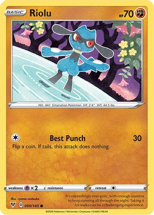 [PKM-C] Riolu (090/185) [Sword & Shield: Vivid Voltage]