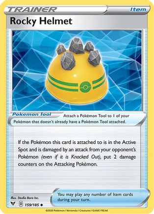 [PKM] Rocky Helmet (159/185) [Sword & Shield: Vivid Voltage]