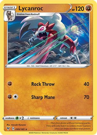 [PKM] Lycanroc (095/185) [Sword & Shield: Vivid Voltage]