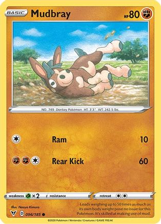 [PKM-C] Mudbray (096/185) [Sword & Shield: Vivid Voltage]