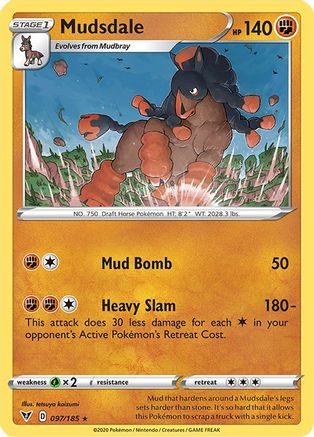 [PKM] Mudsdale (097/185) [Sword & Shield: Vivid Voltage]