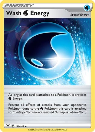 [PKM] Wash Water Energy (165/185) [Sword & Shield: Vivid Voltage]