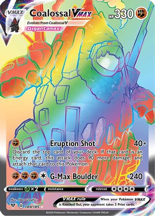[PKM] Coalossal VMAX (189/185) [Sword & Shield: Vivid Voltage]