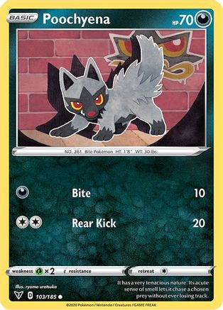 [PKM] Poochyena (103/185) [Sword & Shield: Vivid Voltage]