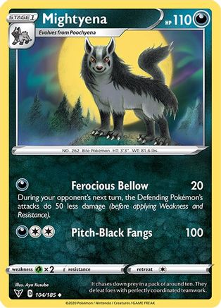 [PKM-C] Mightyena (104/185) [Sword & Shield: Vivid Voltage]