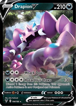 [PKM] Drapion V (106/185) [Sword & Shield: Vivid Voltage]