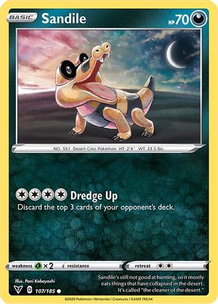 [PKM] Sandile (107/185) [Sword & Shield: Vivid Voltage]
