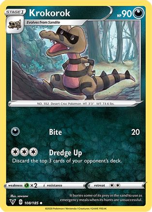 [PKM] Krokorok (108/185) [Sword & Shield: Vivid Voltage]