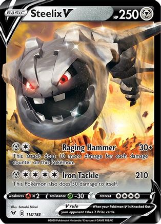 [PKM-R] Steelix V (115/185) [Sword & Shield: Vivid Voltage]
