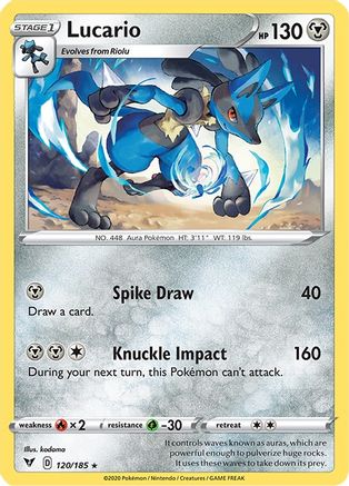 [PKM] Lucario (120/185) [Sword & Shield: Vivid Voltage]
