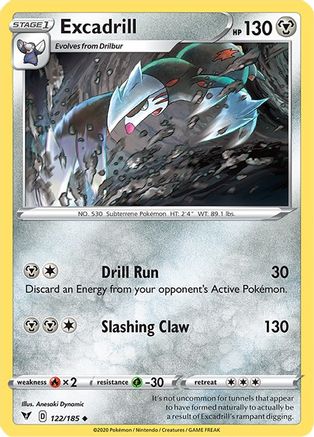 [PKM-C] Excadrill (122/185) [Sword & Shield: Vivid Voltage]