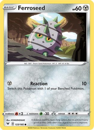 [PKM] Ferroseed (123/185) [Sword & Shield: Vivid Voltage]