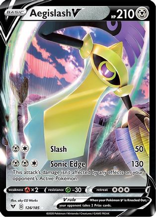 [PKM-R] Aegislash V (126/185) [Sword & Shield: Vivid Voltage]