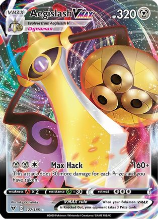 [PKM] Aegislash VMAX (127/185) [Sword & Shield: Vivid Voltage]