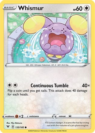 [PKM] Whismur (135/185) [Sword & Shield: Vivid Voltage]