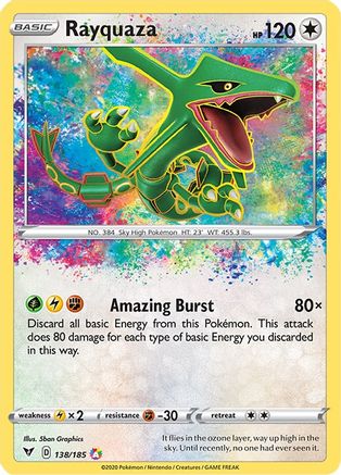 [PKM-R] Rayquaza (138/185) [Sword & Shield: Vivid Voltage]