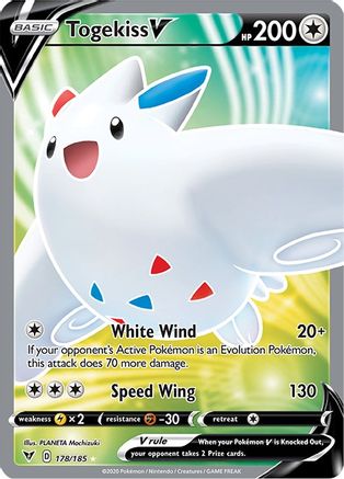 [PKM] Togekiss V (178/185) [Sword & Shield: Vivid Voltage]