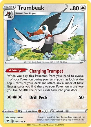 [PKM] Trumbeak (144/185) [Sword & Shield: Vivid Voltage]