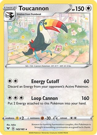 [PKM] Toucannon (145/185) [Sword & Shield: Vivid Voltage]