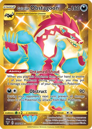 [PKM] Galarian Obstagoon (198/185) [Sword & Shield: Vivid Voltage]
