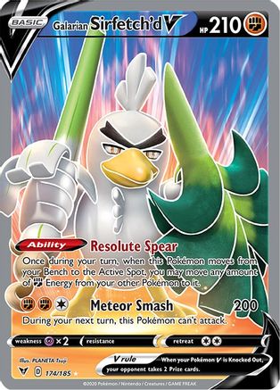 [PKM] Galarian Sirfetch'd V (174/185) [Sword & Shield: Vivid Voltage]