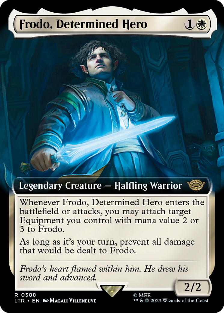 {R} Frodo, Determined Hero (Extended Art) [The Lord of the Rings: Tales of Middle-Earth][LTR 388]