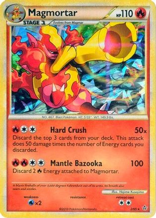 [PKM] Magmortar (2/95) (Cracked Ice Holo) [HeartGold & SoulSilver: Unleashed]