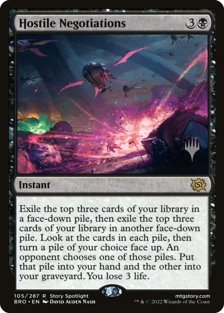 {R} Hostile Negotiations [The Brothers' War: Promo Pack][PP BRO 105]
