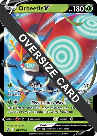 [JUM PKM-R] Orbeetle V (SWSH078) (Jumbo Card) [Sword & Shield: Black Star Promos]