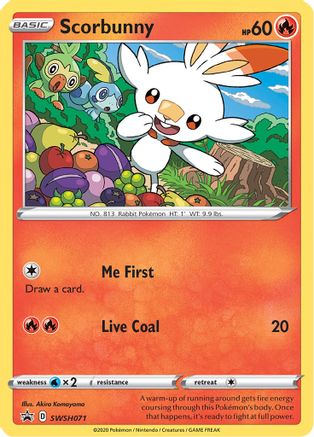 [PKM-R] Scorbunny (SWSH071) [Sword & Shield: Black Star Promos]