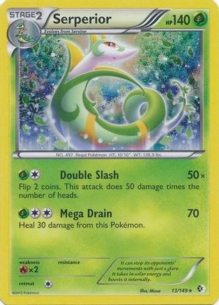 [PKM-R] Serperior (13/149) (Cosmos Holo) (Blister Exclusive) [Black & White: Boundaries Crossed]