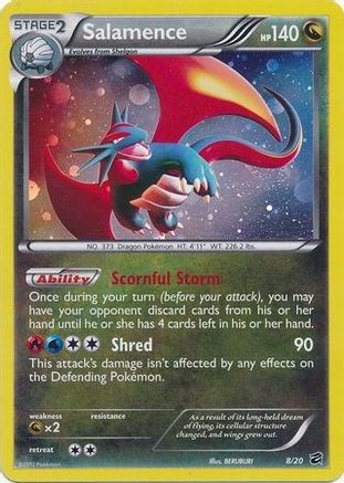 [PKM] Salamence (8/20) (Cosmos Holo) (Blister Exclusive) [Black & White: Dragon Vault]