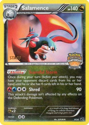 [PKM] Salamence (8/20) (Regional Championship Promo Staff) [Black & White: Dragon Vault]