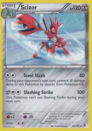 [PKM-R] Scizor (94/149) (Cosmos Holo) (Blister Exclusive) [Black & White: Boundaries Crossed]