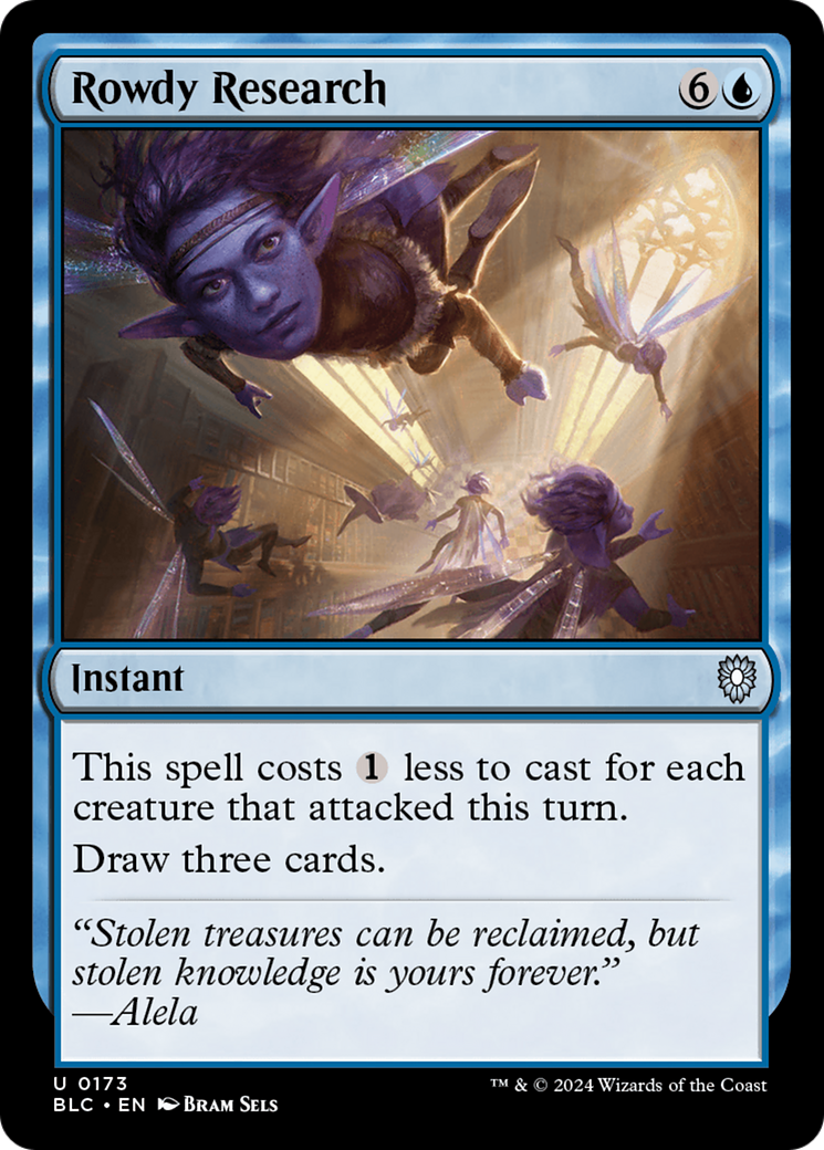 {C} Rowdy Research [Bloomburrow Commander][BLC 173]